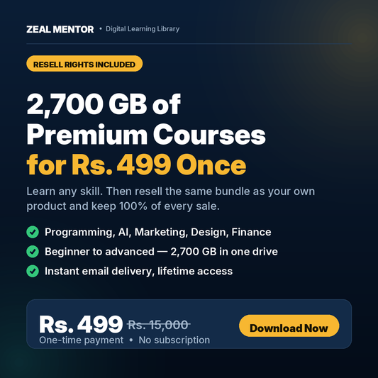 2700GB Course Bundle with Resell Rights | ₹15,000 Ka Library Ab Sirf ₹499 | Learn + Sell
