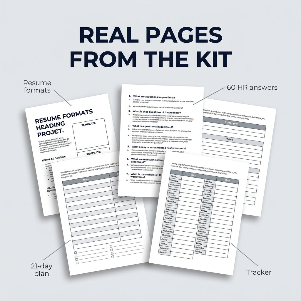 The Indian Job Seeker's Complete Kit — Resume + 60 HR Interview Answers + Salary Scripts (Instant PDF)