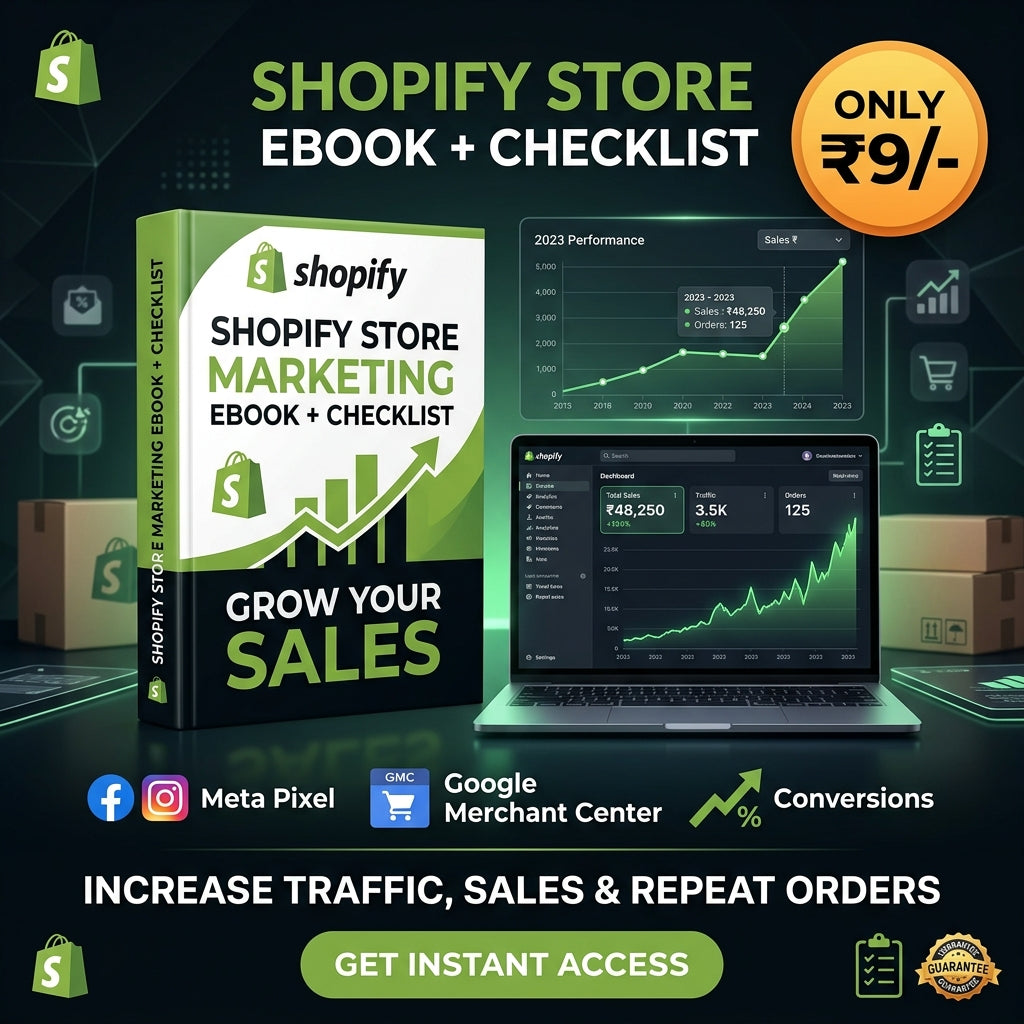 Shopify Store Marketing Ebook + Checklist