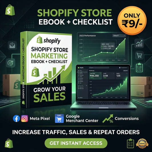 Shopify Store Marketing Ebook + Checklist