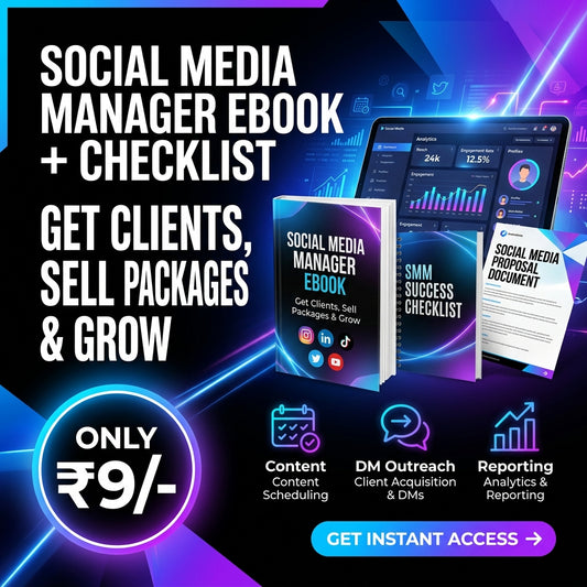 Social Media Manager Marketing Ebook + Checklist